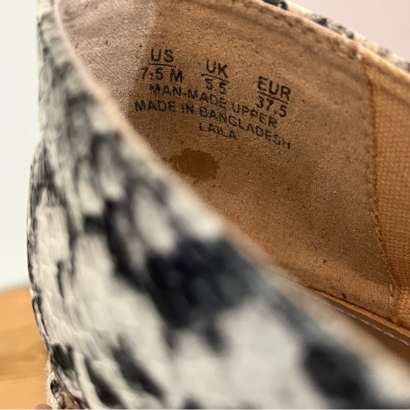 Circus Sam Edelman Laila Espadrille Flats Snakeskin Print Size 7.5 - Picture 13 of 14